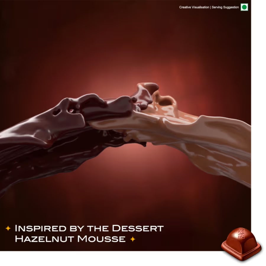Hazelnut Mousse Bar - Centre filled Milk Chocolate