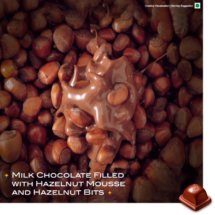 Hazelnut Mousse Bar - Centre filled Milk Chocolate