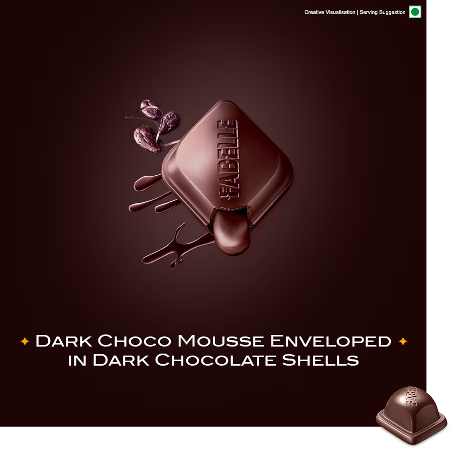 Intense Dark Bar - Centre filled 84% Dark Chocolate
