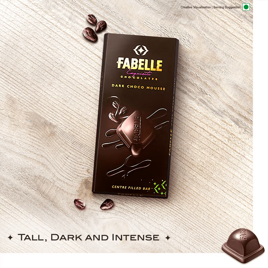 Intense Dark Bar - Centre filled 84% Dark Chocolate