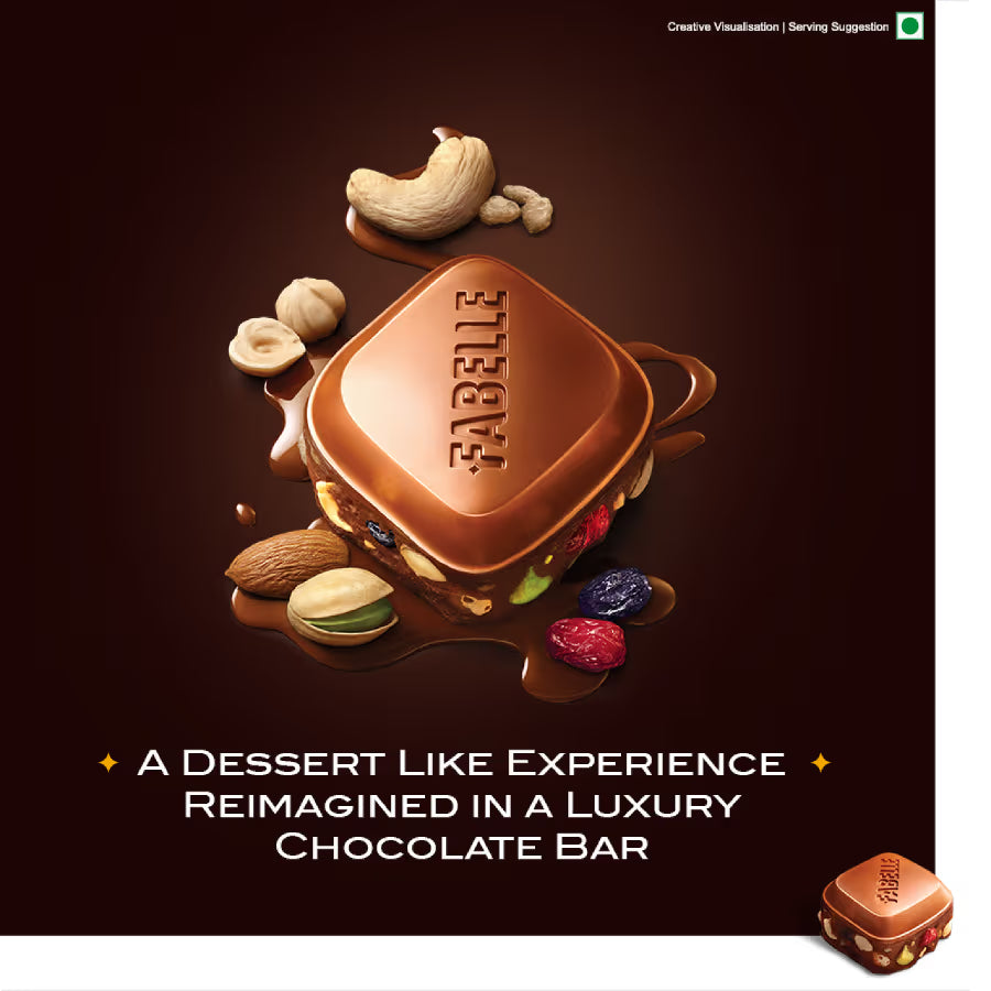 Rocky Road - Milk Chocolate Bar with Fruits, Nuts & Crispies