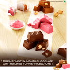 Gianduja Trilogy - Assorted Hazelnut infused 12 Chocolate Cubes