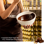 Dark Gianduja - Hazelnut infused dark chocolate cubes