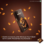 Loaded Secret - Dark Chocolate Bar with visible Almonds