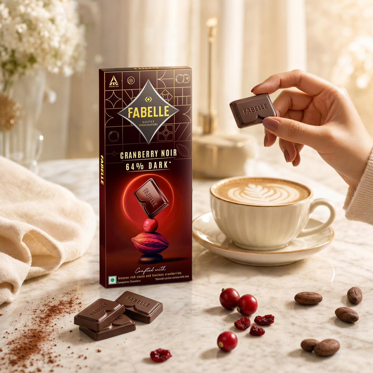 Cranberry Noir 64% Dark Chocolate