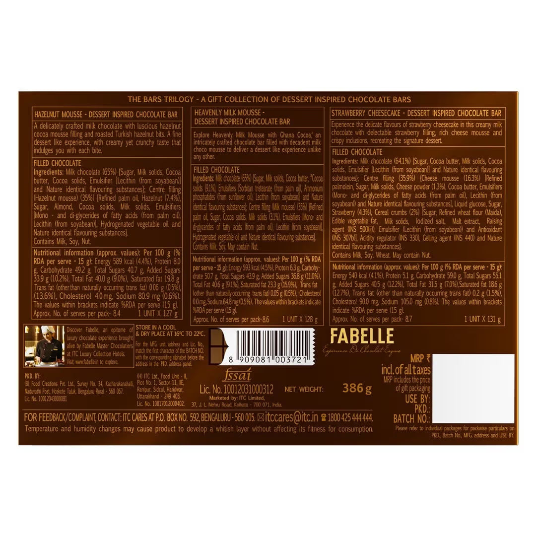 Bars Trilogy - Premium Handcrafted Chocolate Collection