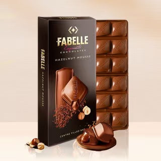 Hazelnut Mousse Bar - Centre filled Milk Chocolate