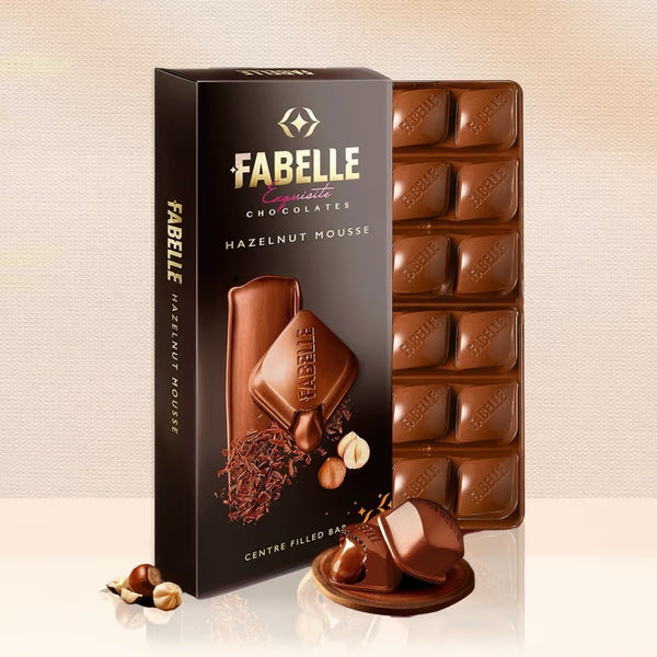 Hazelnut Mousse Bar - Centre filled Milk Chocolate