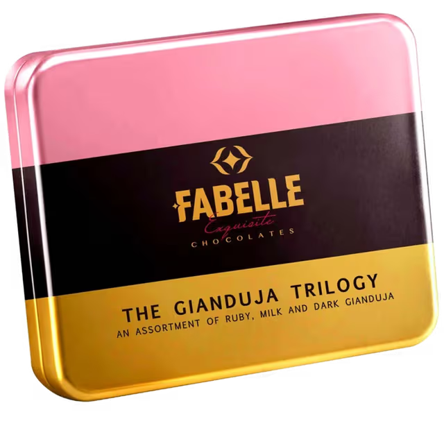 Gianduja Trilogy - Assorted Hazelnut infused 12 Chocolate Cubes